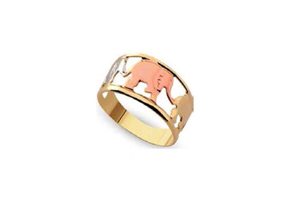 Three Tone Plated Elephant Rings